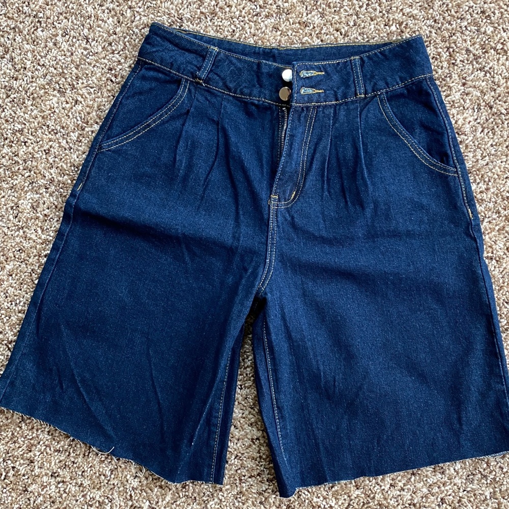 Dazy High Waist Denim Baggy Shorts Women's Waist 28" nWOT